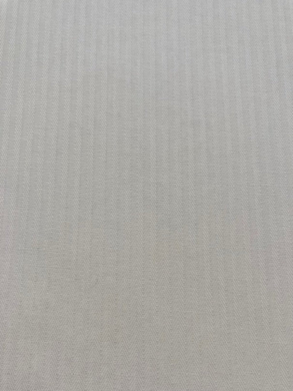 White on White Woven Stripe Cotton Shirting