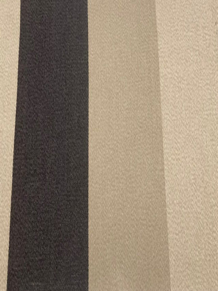 Black/Natural Stripe on Textured Base. "Robert Allen - Kabir Stripe Onxy"