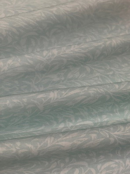 Willow Bough Trailing Leaf on Seafoam Cotton by "William Morris"