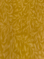 Willow Bough Trailing Leaf on Ochre Cotton by "William Morris"