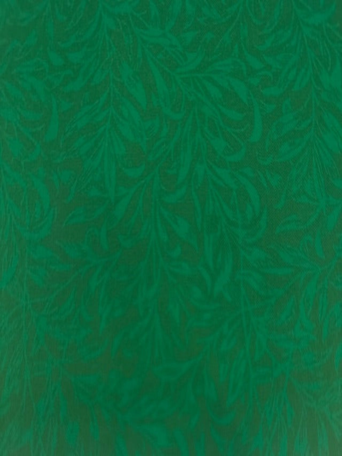 Willow Bough Trailing Leaf on Rich Green Cotton by "William Morris"