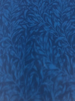 Willow Bough Trailing Leaf on Navy Cotton by "William Morris"