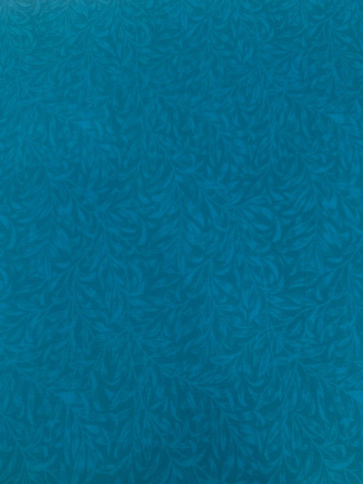 Willow Bough Trailing Leaf on Teal Cotton by "William Morris"