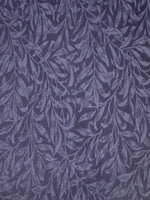 Willow Bough Trailing Leaf on Charcoal Cotton by "William Morris"