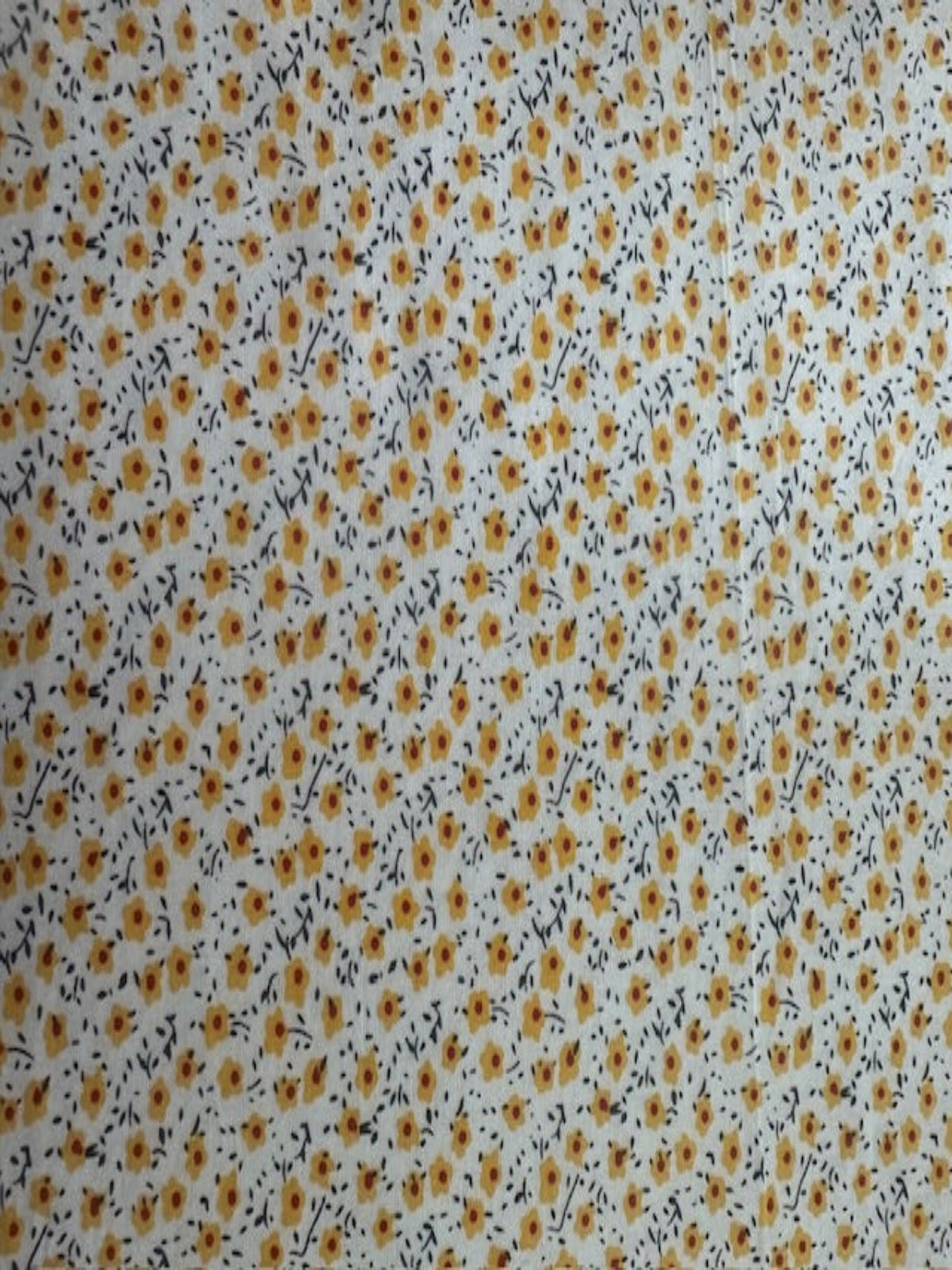 Yellow/Orange Ditsy on Cotton Poplin