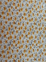 Yellow/Orange Ditsy on Cotton Poplin