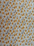 Yellow/Orange Ditsy on Cotton Poplin