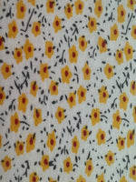 Yellow/Orange Ditsy on Cotton Poplin