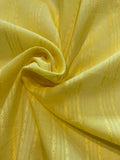 Yellow Summer Weight with Stripes Running Along the Fabric