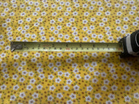 Yellow Small Floral on Cotton Poplin