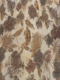 Chestnut/Burnt Orange Rose Print on Yoryu Silk Chiffon