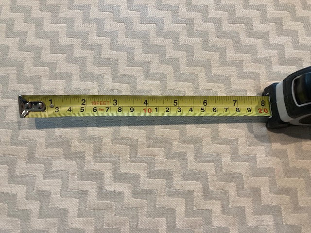 Silver & Cream Stepped Jacquard