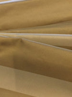 Gold on Gold wide stripe Silk Taffeta - Deadstock fabric on AmoThreads