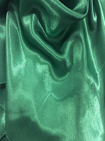 Emerald satin backed crepe - Deadstock fabric on AmoThreads