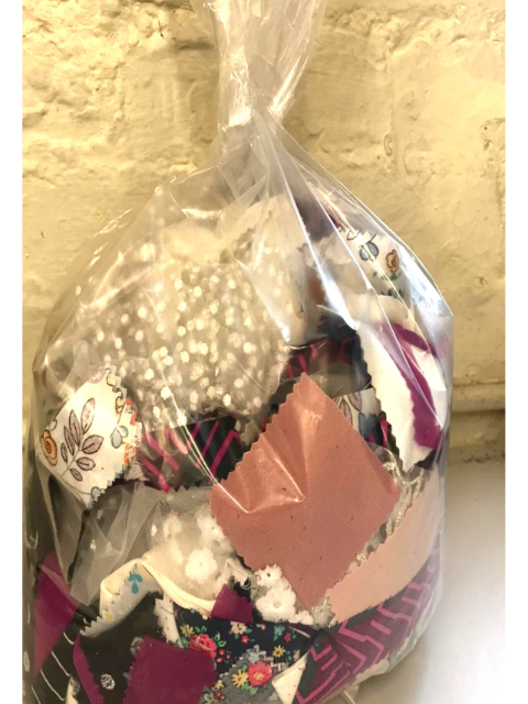 1KG Waste Scrap Fabric cut offs