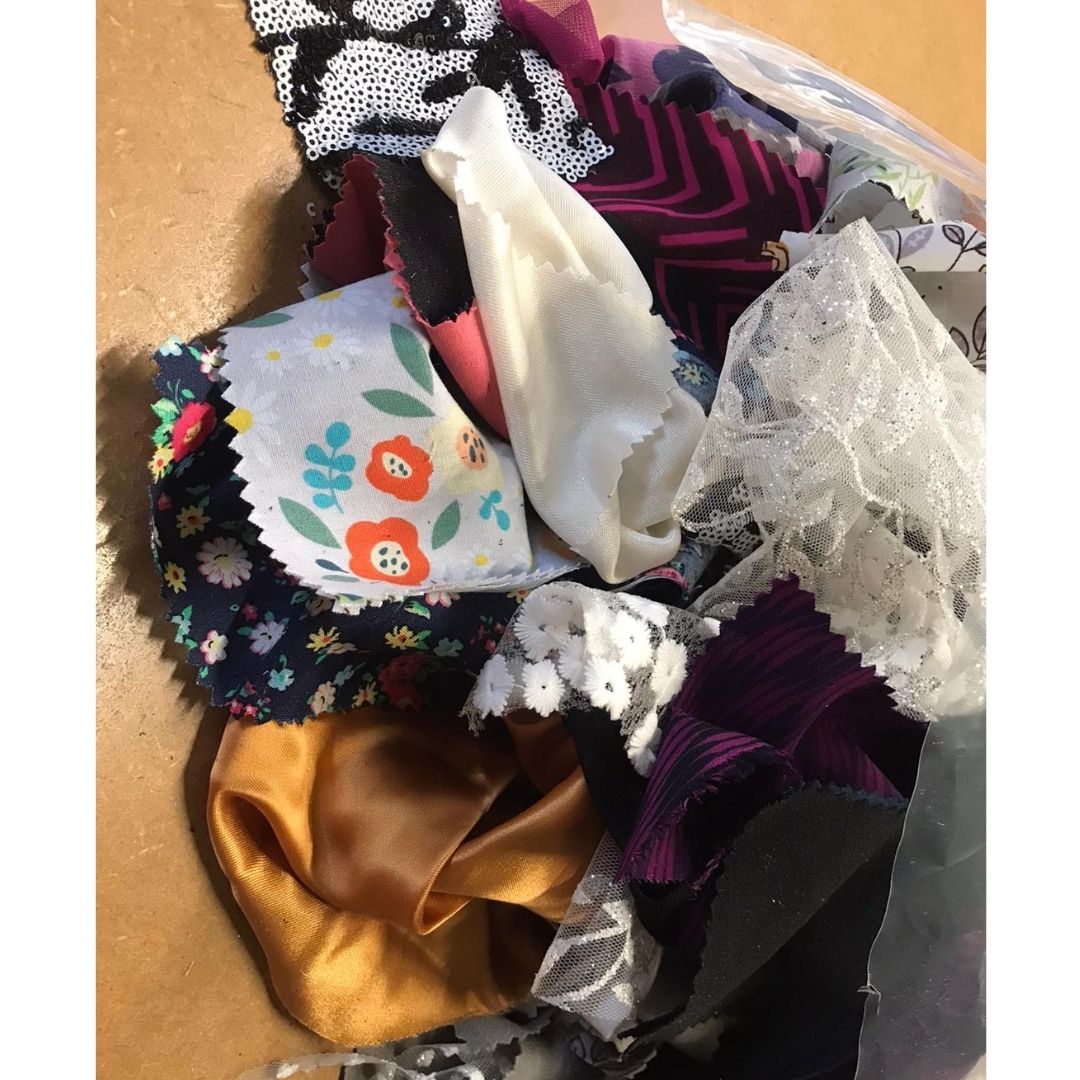 1KG Waste Scrap Fabric cut offs