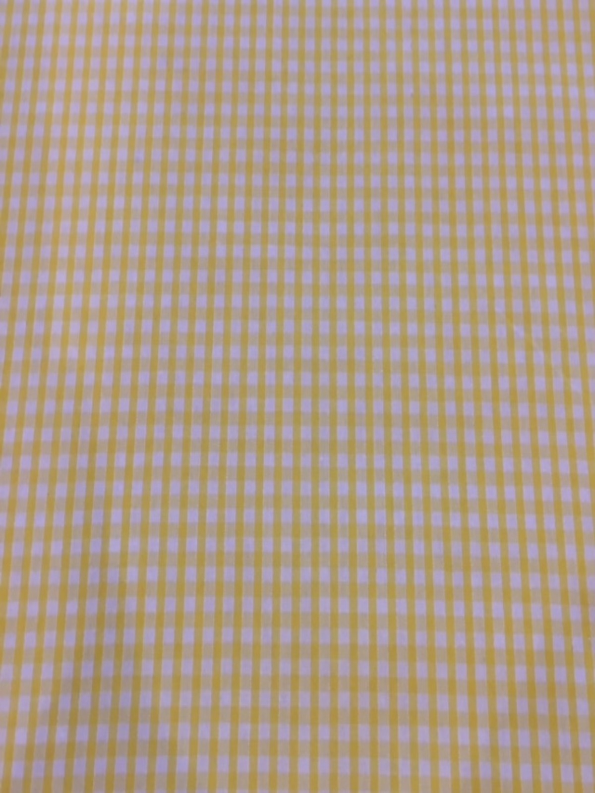 Yellow 1/8" Gingham Check - Deadstock fabric on AmoThreads