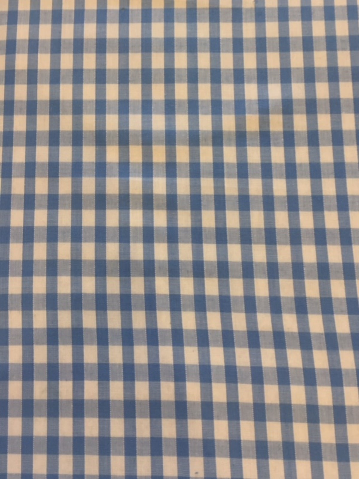 Light Blue 1/4" Gingham Check - Deadstock fabric on AmoThreads