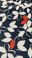 Orange highlight print on Chiffon - Deadstock fabric on AmoThreads