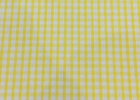 Yellow 1/8" Gingham Check - Deadstock fabric on AmoThreads