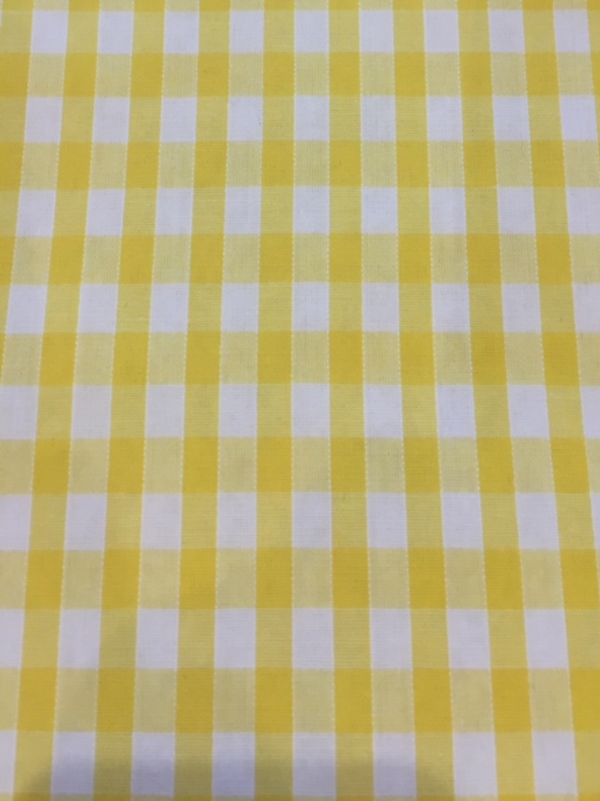 Yellow 1/4" Gingham Check - Deadstock fabric on AmoThreads