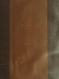 Gold/Orange irridescent wide stripe on Silk Dupion - Deadstock fabric on AmoThreads
