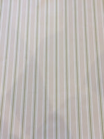 Pale Pistachio/Cream Cotton Stripe