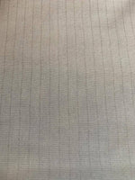 Ivory with Silver Lurex stripe, looped back tubular knit - Deadstock fabric on AmoThreads