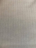 Ivory with Silver Lurex stripe, looped back tubular knit - Deadstock fabric on AmoThreads