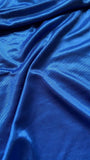 Bright blue shimmer, fluid drape knit - Deadstock fabric on AmoThreads