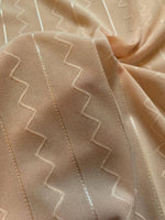 Peach zig zag knit - Deadstock fabric on AmoThreads