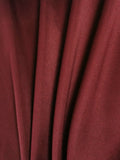 Burgundy Suede One Side Satin the other with One Way Stretch