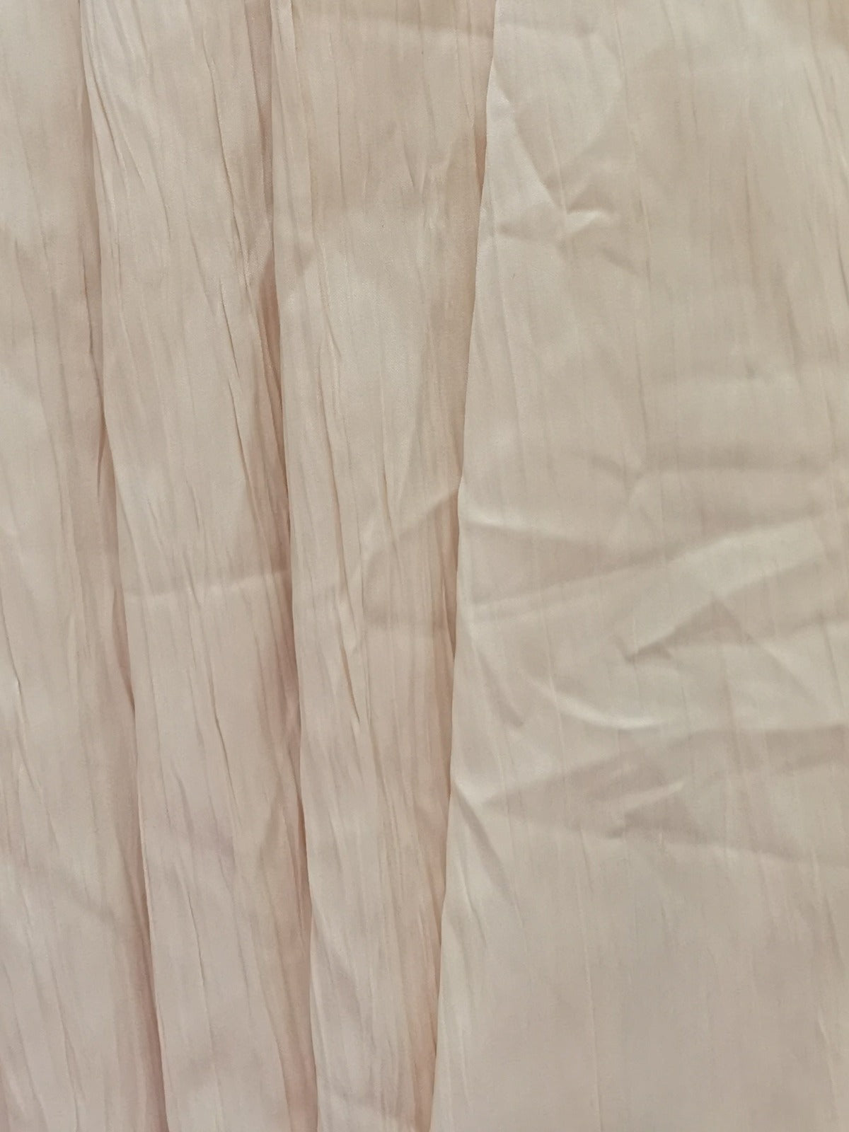 Cream Crushed Sheen One Side Suede Feel The Other