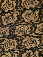 Coffee/Black Rose Knitted Jacquard