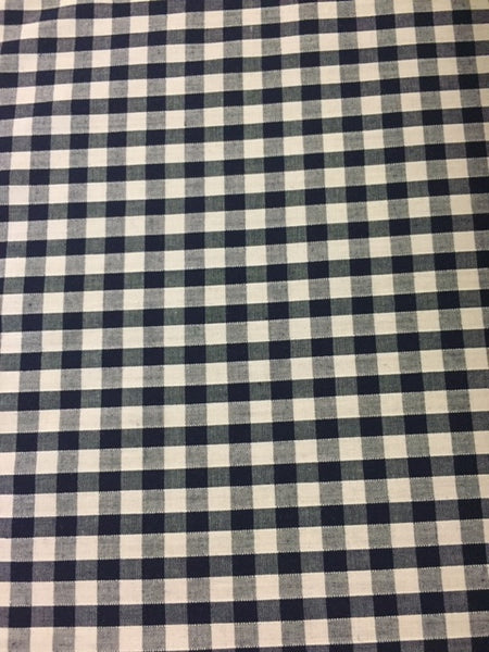 Black 1/4" gingham check - Deadstock fabric on AmoThreads