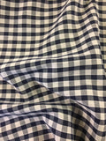 Black 1/4" gingham check - Deadstock fabric on AmoThreads