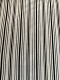 Black/White multi width stripe tubular knit - Deadstock fabric on AmoThreads