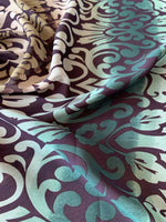 Green graduated print on Chiffon - Deadstock fabric on AmoThreads