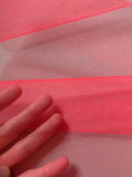 Florescent Red Nylon dress net - Deadstock fabric on AmoThreads