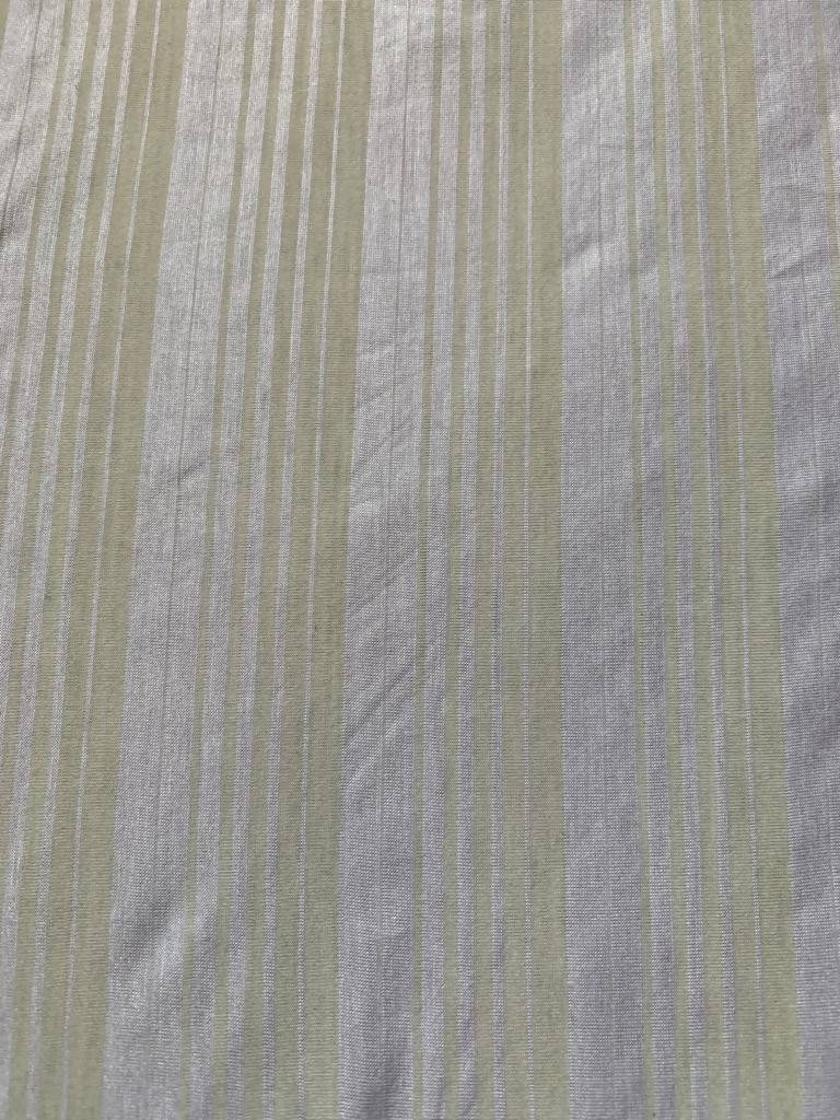 Cream on white multi width stripe knit - Deadstock fabric on AmoThreads