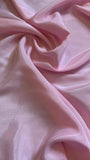 Pink Satin Backed Crepe - Deadstock fabric on AmoThreads