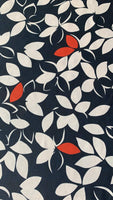 Orange highlight print on Chiffon - Deadstock fabric on AmoThreads