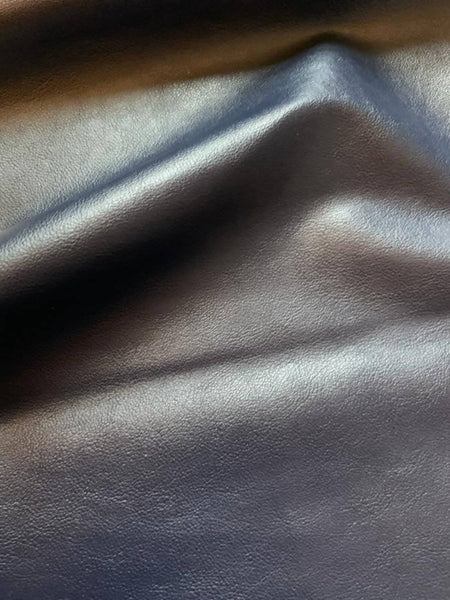 Navy Faux Leather - Deadstock fabric on AmoThreads