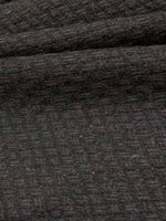 Black Knot Weave Wool Mix