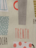 Coffee Theme PVC Coated Cotton - Deadstock fabric on AmoThreads