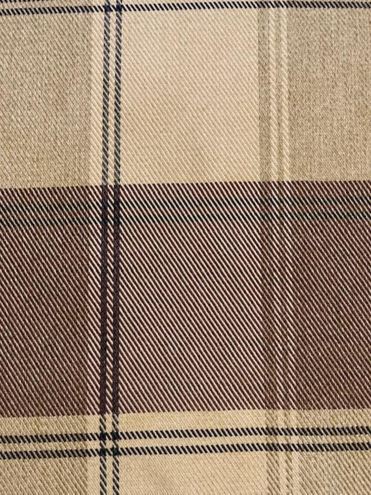 Beige / Mink Twill Effect Check