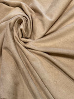 Beige Suede one Side, Sheen the other, Fluid Drape