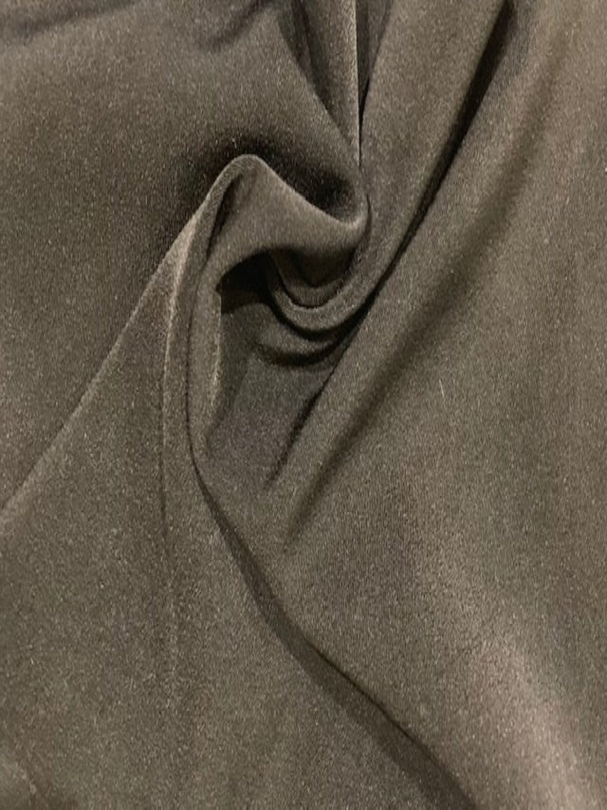 Black Heavy Drapey Woven  with One Way Stretch