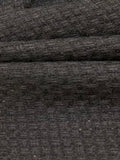 Black Knot Weave Wool Mix