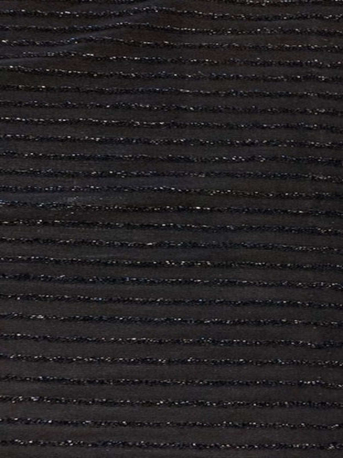 Black on Black Glitter Stripe on Knitted Stretch